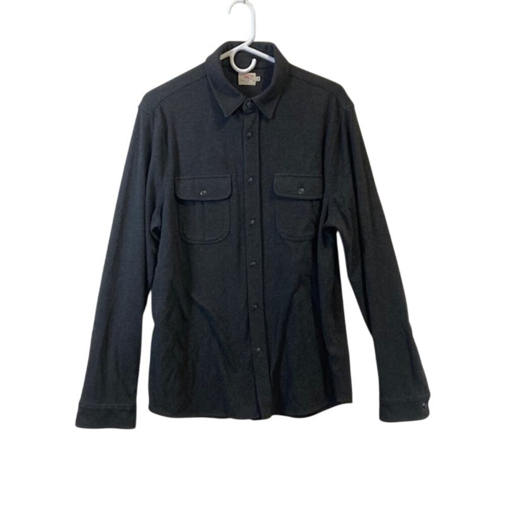 Faherty men's sweater shirt large, block stretch button up.